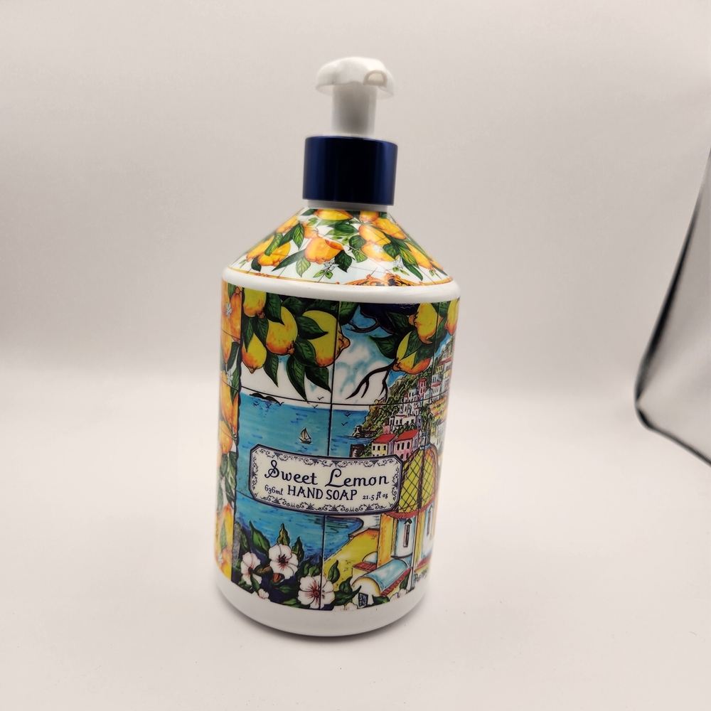 Hand Soap with Pump - Vibrant Yellow and Blue